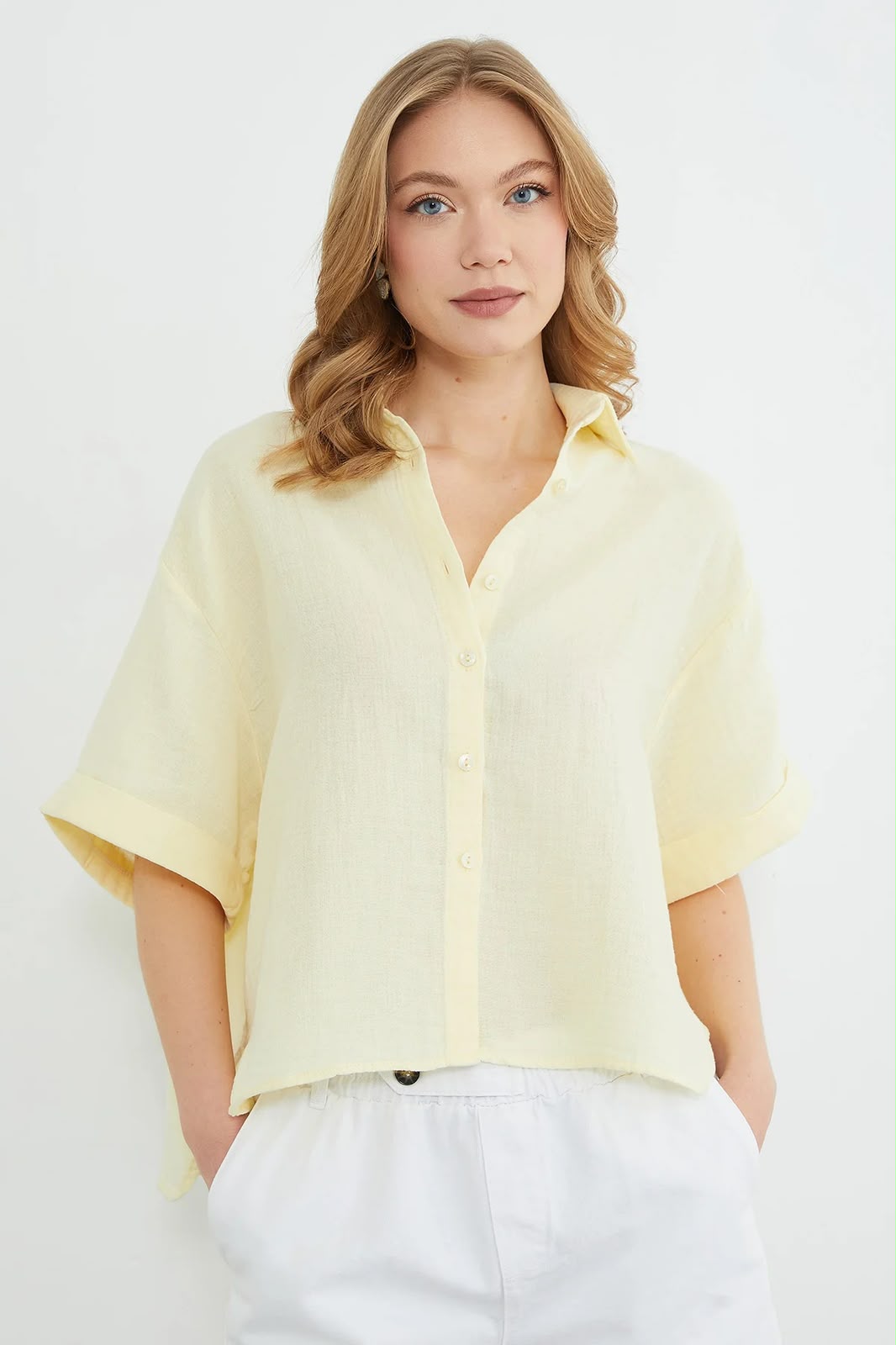 Women's basic casual shirt, second colour – Fullamoda Jordan